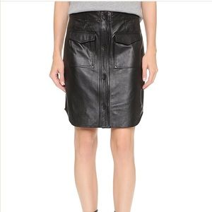 Opening Ceremony Leather Skirt